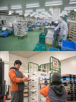 岡山フードサービスの食品加工場